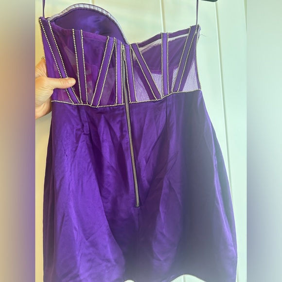 Retrofete Purple Strapless Prom Dress - Picture 11 of 15